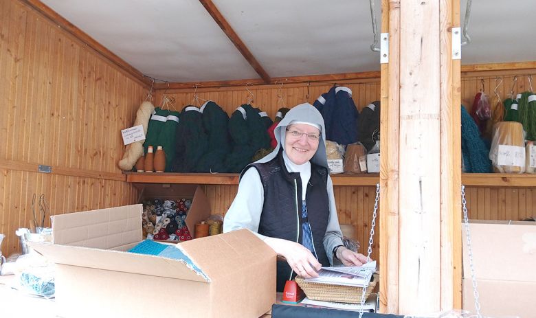 Unser Stand auf dem Klostermarkt, offen