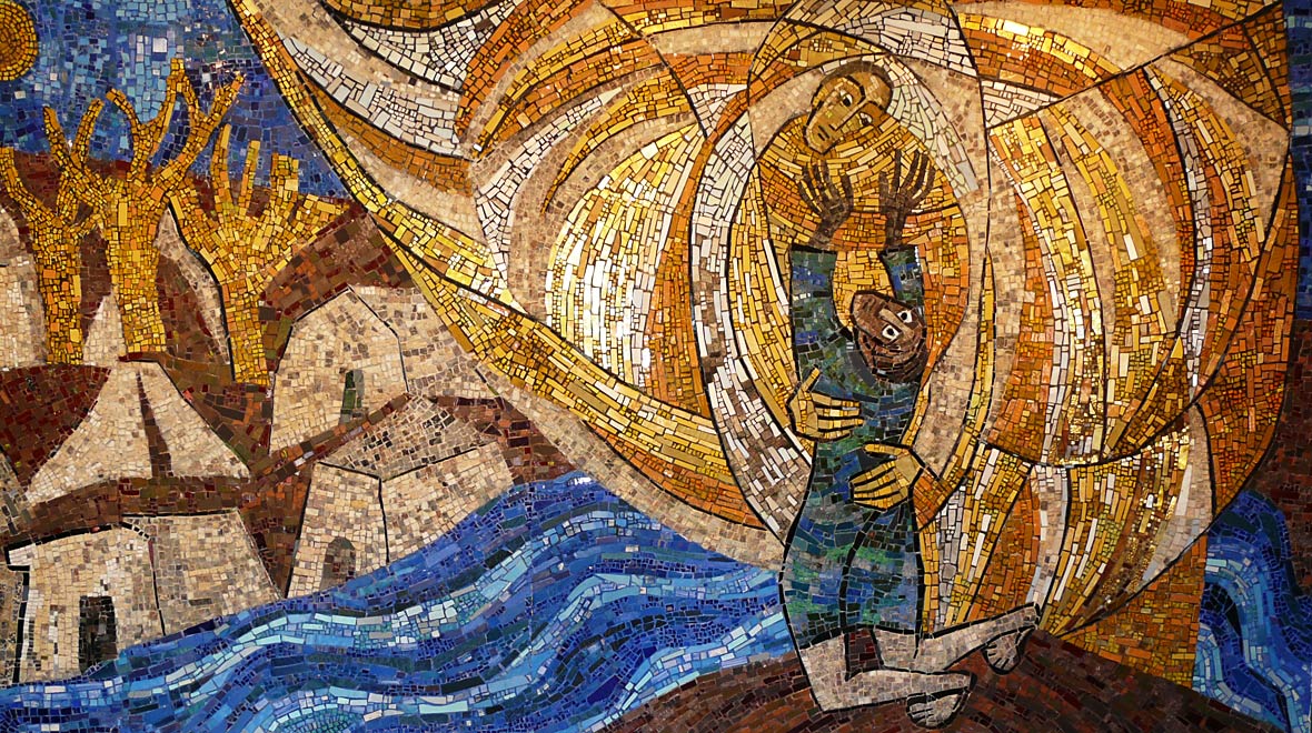 Mosaik in der Jakobshalle